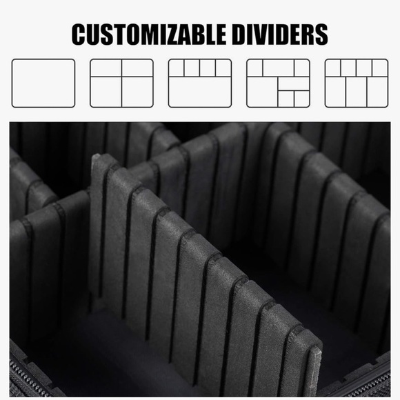 LACATTURA classic bee accent ivory leather makeup travel case bag - Picture 10 of 12